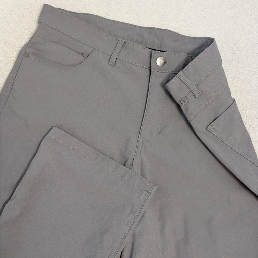 One Day Away Active Travel Pants Mens 40x30 Grey‎ Stretch 5 Pocket